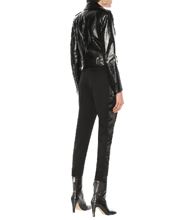 Shop Givenchy Patent Leather Jacket In Black