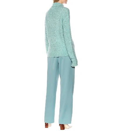 Shop Sies Marjan Mohair And Wool-blend Sweater In Green