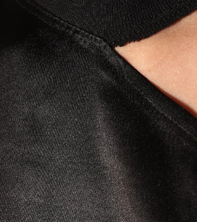 Rta Axel Cutout Cotton And Cashmere-blend Jersey Top In Black