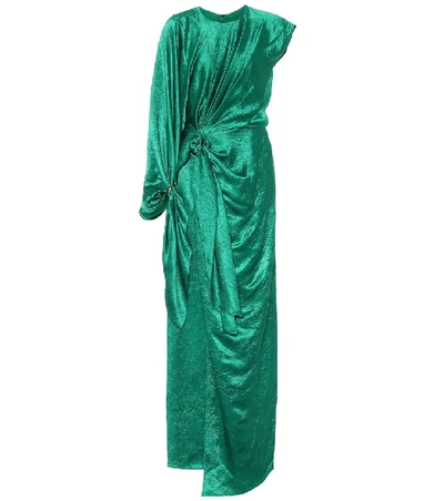 Shop Sies Marjan Catherine Satin Gown In Green