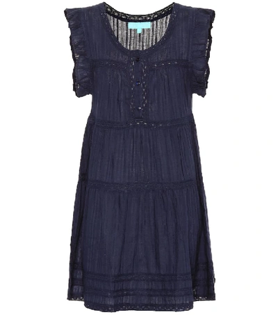 Shop Melissa Odabash Rebekah Cotton Minidress In Blue