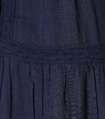 Shop Melissa Odabash Rebekah Cotton Minidress In Blue