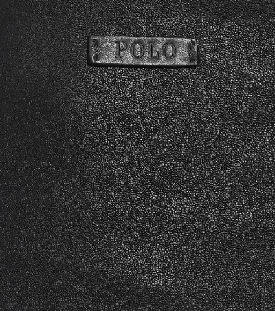Shop Polo Ralph Lauren High-rise Leather Leggings In Black