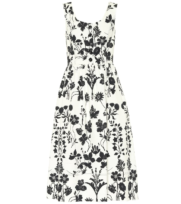 oscar de la renta floral dress