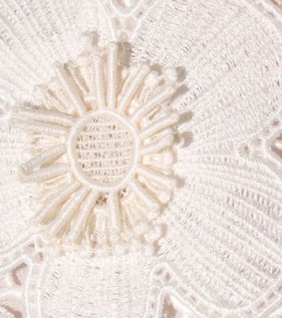 Shop Chloé Lace Cotton Top In White