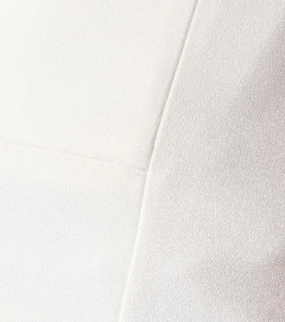 Shop Galvan Signature Corset Crêpe Jumpsuit In White
