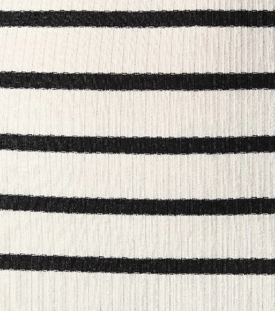 Shop Vetements Striped Stretch-jersey Minidress In White