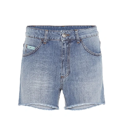 Shop Alexa Chung Denim Shorts In Blue