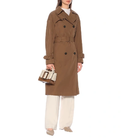 Shop Vince Trench Coat In Brown