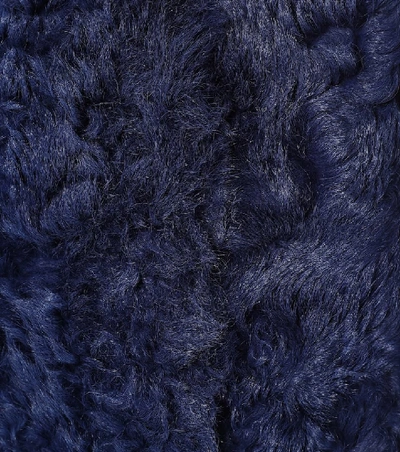 Shop Sies Marjan Ripley Shearling Coat In Blue