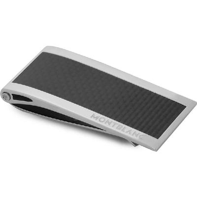 Shop Montblanc Stainless Steel Stainless Steel And Carbon Money Clip