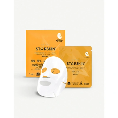 Shop Starskin After Party - Brightening Coconut Bio-cellulose Second Skin Face Mask In Nero