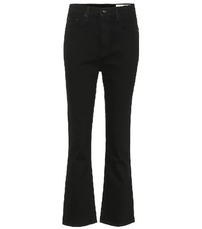 Shop Rag & Bone Bella High-waisted Flare Jeans In Black