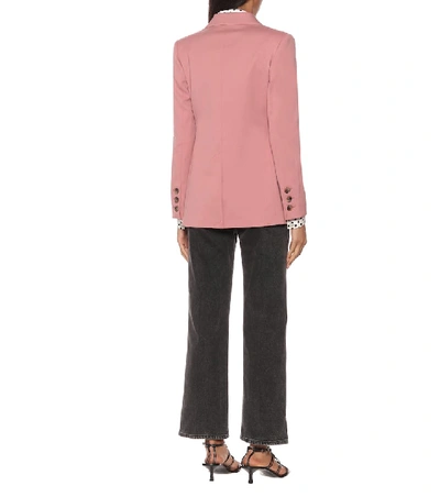 Shop Alexa Chung Darcy Double-breasted Blazer In Pink