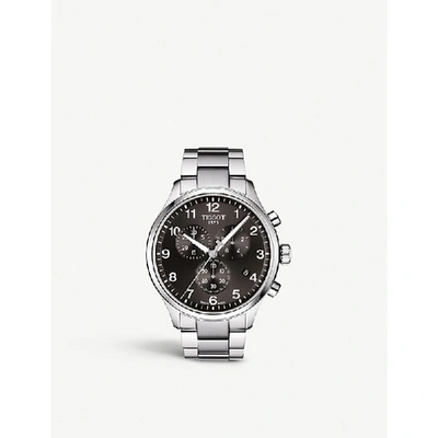Shop Tissot T1166171105701 Chrono Xl Classic Stainless Steel Watch In Silver