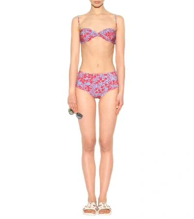 Shop Diane Von Furstenberg Printed Bikini In Multicoloured