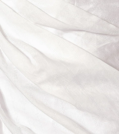 Shop Jacquemus La Robe Bahia Cotton Shirt Dress In White