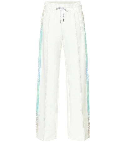 Shop Off-white Wide-leg Trackpants In White
