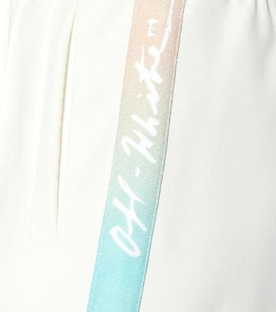 Shop Off-white Wide-leg Trackpants In White