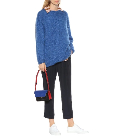 Shop Isabel Marant Idol Mohair-blend Sweater In Blue