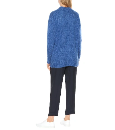 Shop Isabel Marant Idol Mohair-blend Sweater In Blue