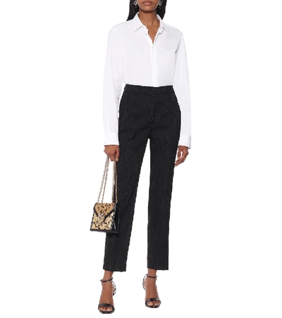 Shop Dolce & Gabbana High-rise Skinny Pants In Black