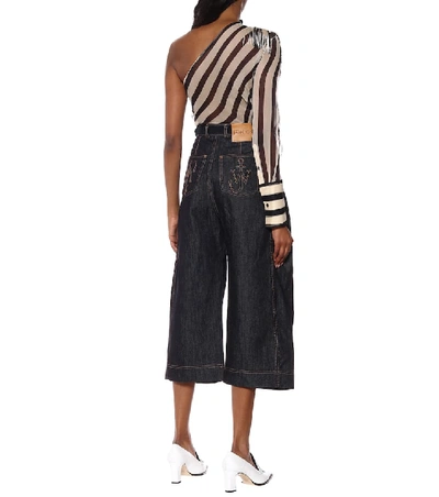 Shop Jw Anderson High-rise Wide Jeans In Blue