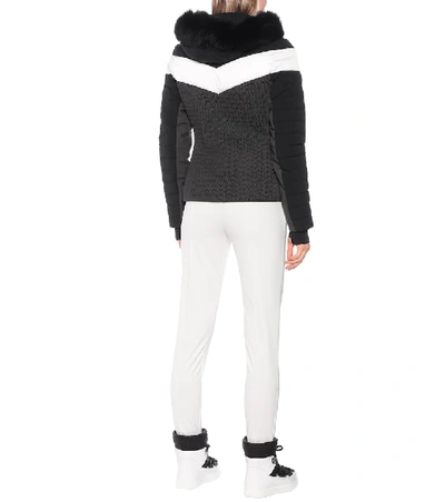 Shop Fusalp Amaly Faux Fur-trimmed Ski Jacket In Black