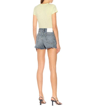 Shop Rag & Bone Maya High-rise Denim Shorts In Blue