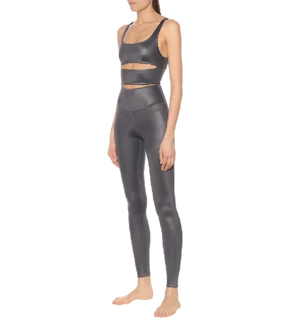 Shop Alo Yoga High-rise Leggings In Grey