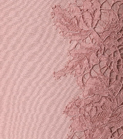 Shop Valentino Cotton-blend Minidress In Pink