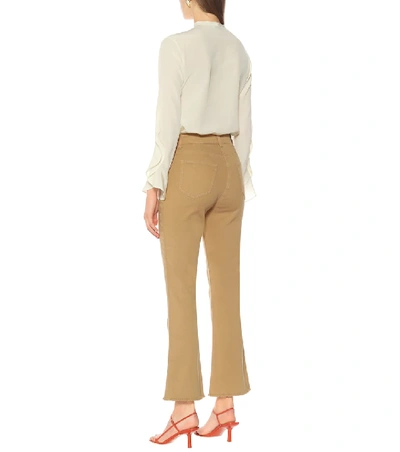 Shop Etro Mid-rise Straight Jeans In Beige