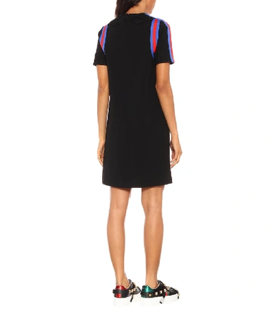 Shop Gucci Stretch Jersey Dress In Black