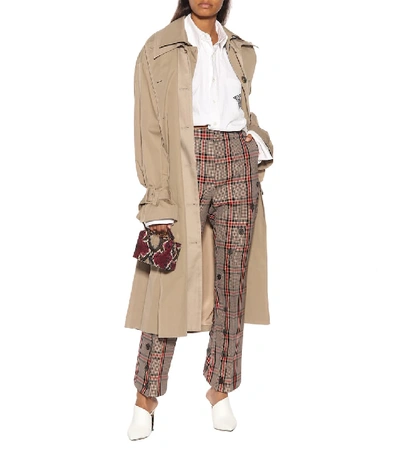 Shop Rokh Layered Trench Coat In Beige