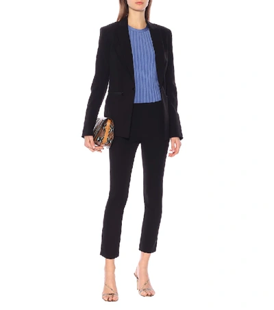 Veronica Beard Hibiscus Scuba Pant In Black