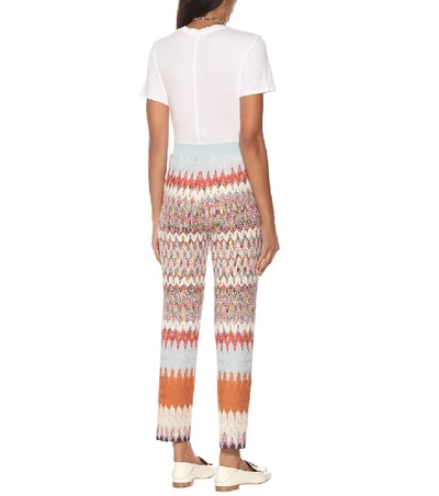 Shop Missoni Knit Pants In Multicoloured