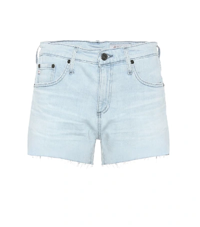 Shop Ag Hailey High-rise Denim Shorts In Blue