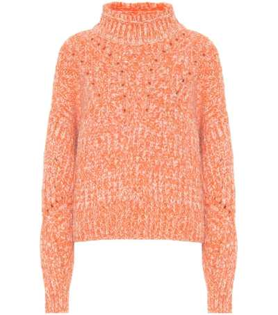 Shop Isabel Marant Jarren Alpaca And Wool-blend Sweater In Orange