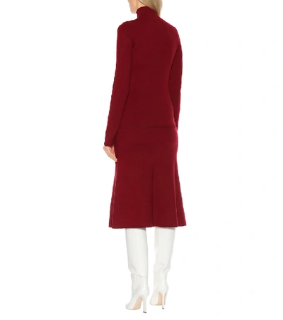 Shop Victoria Beckham Cashmere-blend Turtleneck Sweater In Red
