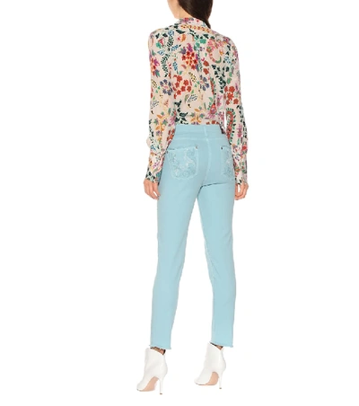 Shop Etro Mid-rise Skinny Jeans In Blue