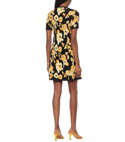 Shop Kenzo Floral Jacquard Dress In Multicoloured