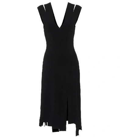 Shop Altuzarra Asymmetric Stretch-jersey Dress In Black