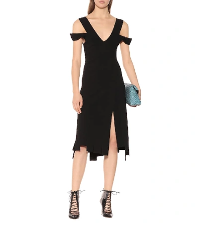 Shop Altuzarra Asymmetric Stretch-jersey Dress In Black