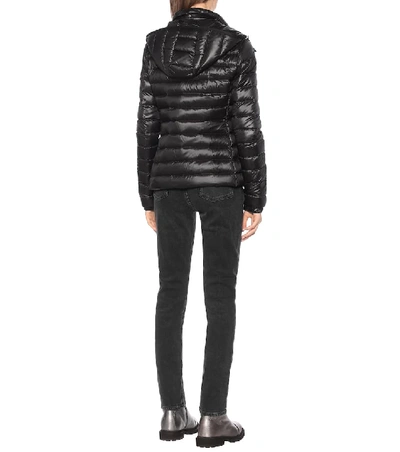 Shop Moncler Bleu Down Jacket In Black