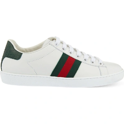 Gucci Women Ace Leather Sneakers In Multi