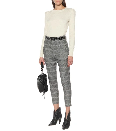 Shop Isabel Marant Étoile Kleely Cotton And Wool Sweater In Grey