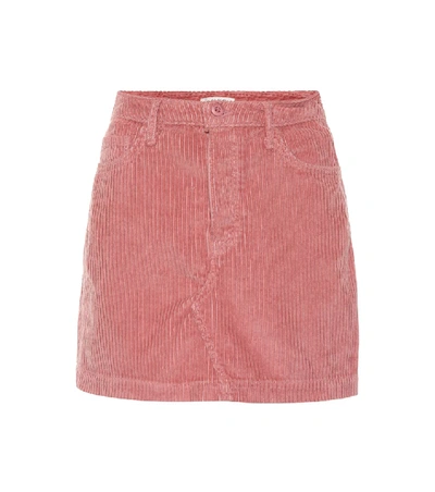 Shop Grlfrnd Zamira Corduroy Miniskirt In Pink