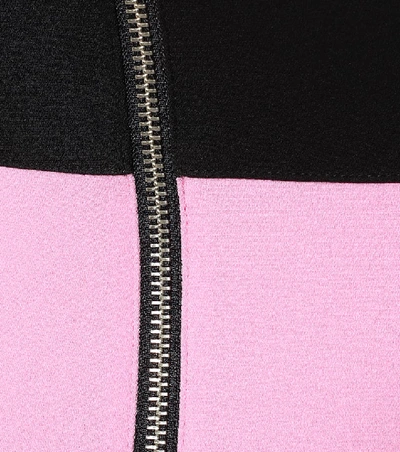 Shop Alex Perry Darley Stretch-crêpe Midi Dress In Pink