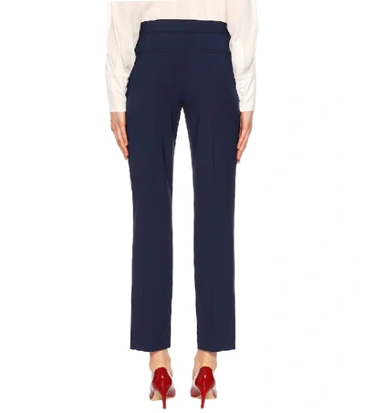Shop Diane Von Furstenberg Wool Trousers In Blue