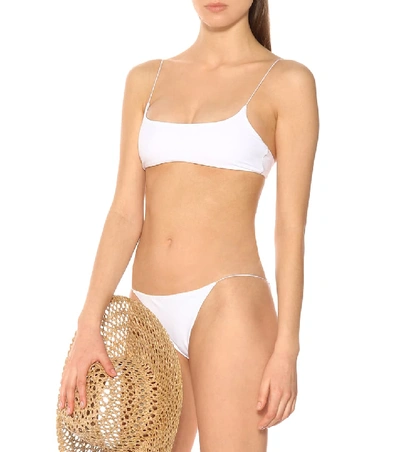 Shop Jade Swim Micro Bare Minimum Bikini Bottoms In White